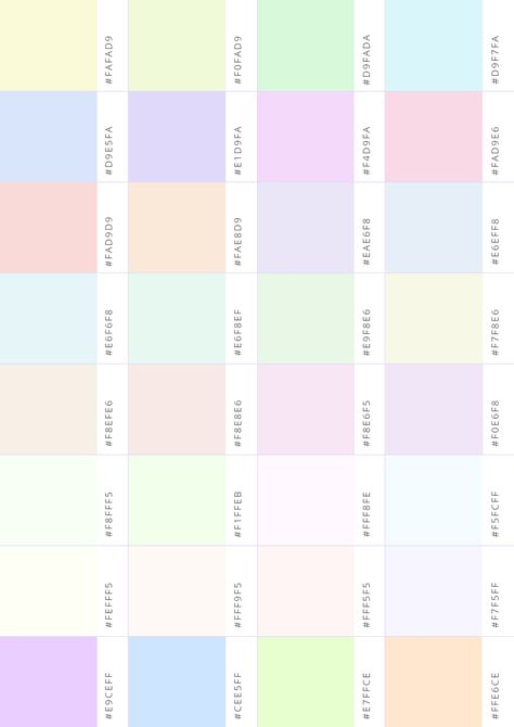 Bright Pastel Color Palette, Rgb Color Codes, Pastel Color Schemes, Color Palette Bright, Pastel Colour Palette, Bright Pastels, Neon Color, Bright Light, Colour Schemes