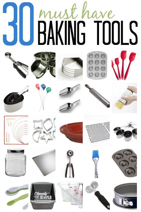 Check out my top 30 baking equipment and tools that I use to save time as well as save my sanity in the kitchen. These baking tools are top quality and have stood the test of time. Baking Tools And Equipment, Baking Gadgets, Baking 101, Baking Equipment, Baking Stuff, Baking Utensils, Baking Essentials, Cooking Gadgets, Baking And Pastry