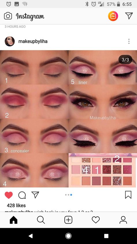 Huda Nude Palette Looks, Make Up For Beginners Ideas, Huda Beauty Nude Palette Looks, Pink Eyeshadow Looks Step By Step, Simple Pink Eyeshadow Looks, Rosa Make-up, Teknik Makeup, Pink Eyeshadow Look, Makeup Order