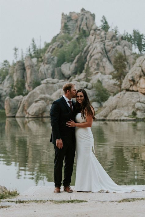 South Dakota Wedding Venues, Black Hills Wedding South Dakota, South Dakota Elopement, Black Hills Wedding, Wilderness Wedding, South Dakota Wedding, Lake Elopement, City Wedding Photos, Black Hills South Dakota