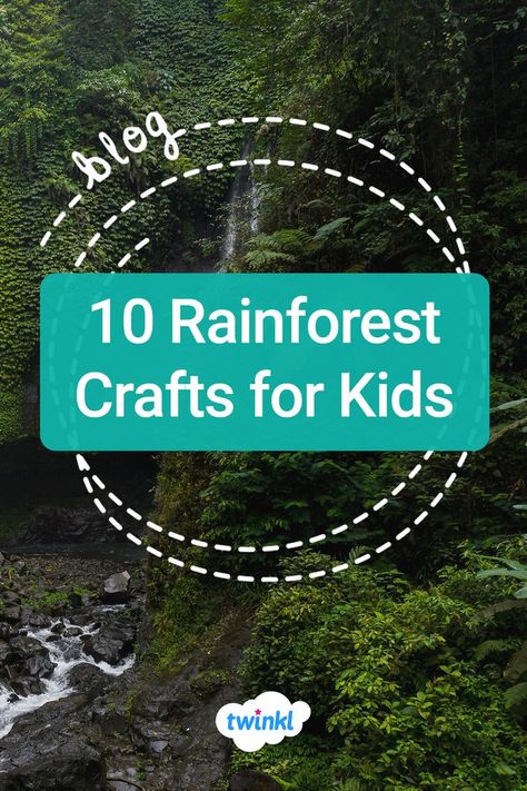 Teaching children about the rainforest is more important now than ever. One way to get your class interested in learning about this fascinating aspect of the natural world is to get crafting. For ideas and resources on rainforest crafts, visit our blog and sign up to Twinkl to download the resources. #teaching #twinkl #teachingresources #rainforest #crafting #crafts #papercraft #nature #parents #education Lemur Craft Preschool, Rainforest Crafts For Kids, Rainforest Crafts, Amazon Rainforest Animals, Rainforest Project, Biomes Project, Rainforest Activities, Activity Ideas For Kids, Rainforest Biome