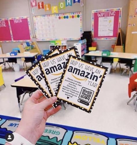 Pegboard Organization Classroom, Classroom Wish List Ideas Open House, Prizes For Kindergarteners, Future Kindergarten Teacher, Amazon Classroom Wishlist For Parents, Kindergarten Wish List Ideas, Amazon Wishlist For Teachers Qr Code, Preschool Wish List Ideas, Open House Ideas For Teachers Kindergarten