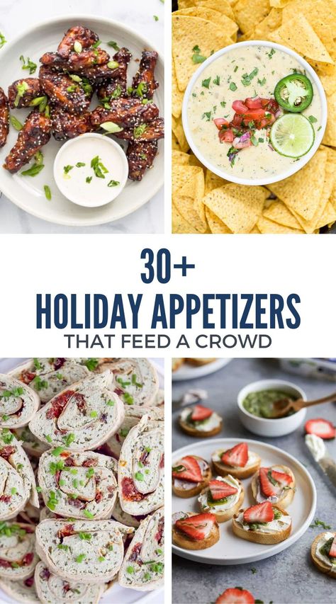 Need party appetizers that will impress your guests and keep them coming back for more? These 30+ holiday appetizer ideas are packed with flavor and perfect for feeding a crowd. From cheesy dips to savory bites and festive cocktails, you’ll find something for everyone. Whether it’s a casual get-together or a fancy dinner party, these recipes make hosting stress-free and delicious! Fancy Christmas Appetizers, Dinner Party Apps, Holiday Appetizer Ideas, Cheesy Dips, Cheap Appetizers, Fancy Appetizer Recipes, The Best Appetizers, Best Holiday Appetizers, Dinner Party Appetizers