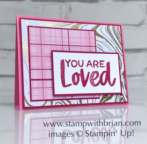 Softly Said, Most Adored Specialty Designer Series Paper, Stampin Up!, Brian King Most Adored Dsp, Stampin Up Valentine Cards, Designer Paper Cards, Leap Year, Red Accessories, Designer Series Paper, Quick Cards, You Are Loved, Stamping Up Cards