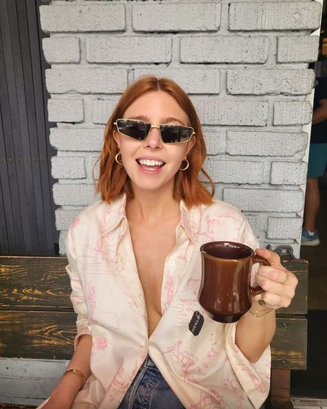 Short Copper And Blonde Hair, Stacey Dooley Hair Short, Honey Strawberry Blonde Hair Short, Stacey Dooley Style, Bob Hairstyles Strawberry Blonde, Stacey Dooley Hair, Short Hair Copper, Short Bob Hairstyles Strawberry Blonde, Short Hair Ginger