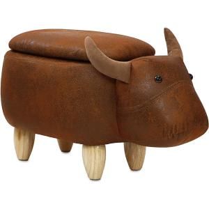 Noble House Bessie Brown Milk Cow Ottoman-16007 - The Home Depot Playroom/living Room, Kids Ottoman, Critter Sitters, Unique Stools, Ottoman Furniture, Ottoman Decor, Childrens Playroom, Brown Cow, Brown Furniture