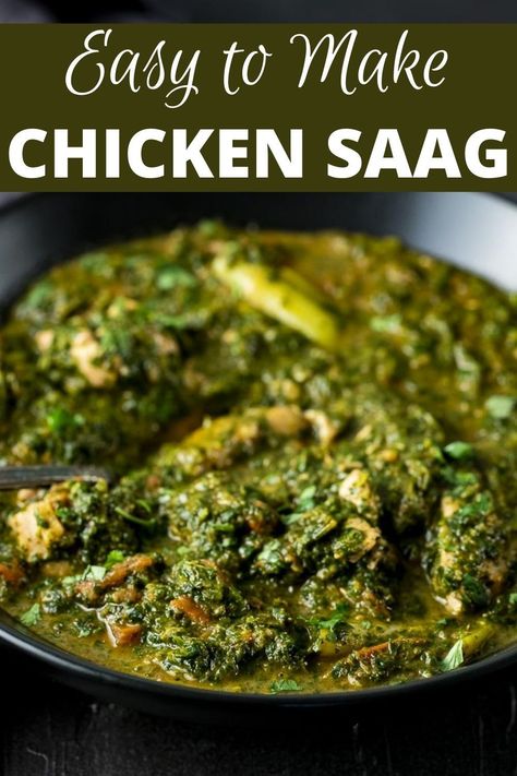 Spicy Coconut Curry, Saag Chicken, Chicken Saag, Saag Recipe, Coconut Curry Sauce, Indian Chicken Recipes, Spinach Curry, Curry Recipes Indian, Chicken And Spinach