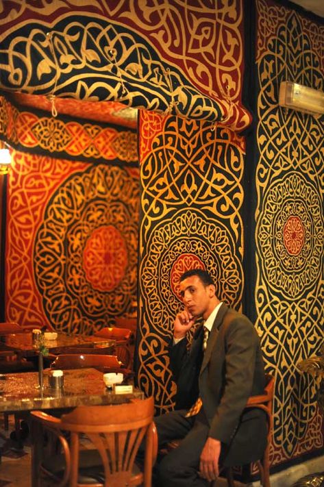 Cairo: and a tale of the Naguib Mahfouz coffee shop Khan El Khalili Egypt, Middle East Interior, Egypt Streets, Visiting Egypt, Naguib Mahfouz, Dramatic Background, Life In Egypt, Visit Egypt, Smiling Man