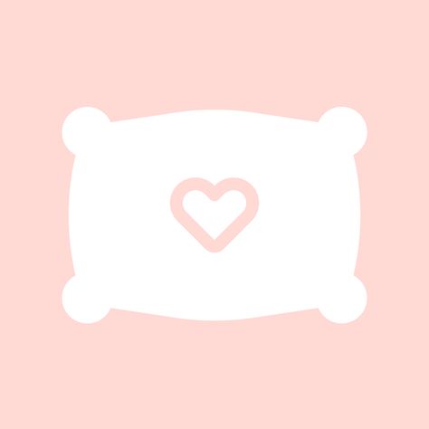 Sleep App Icon, App Icon Pastel, Widget Icons, Tracking App, Pink Pillows, Ios App Icon, Widget Icon, Kawaii Aesthetic, Pink Bedding