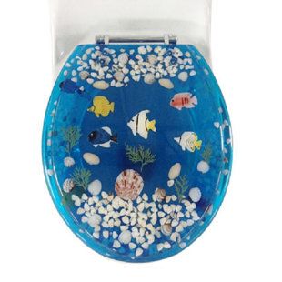 Fish Bathroom, Transparent Fish, Round Toilet, Elongated Toilet Seat, Bathroom Accents, Interior Design Presentation, Toilet Seats, Bidet Toilet Seat, Mexican Talavera