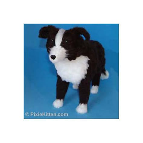 Ravelry: Border Collie Large Version by Pixie Kitten Diy Crochet Amigurumi, Crochet Dog Patterns, Knitting Patterns Free Hats, Hat Patterns To Sew, Crochet Baby Toys, Herding Dogs, Border Collie Dog, Crochet Borders, Crochet Dog