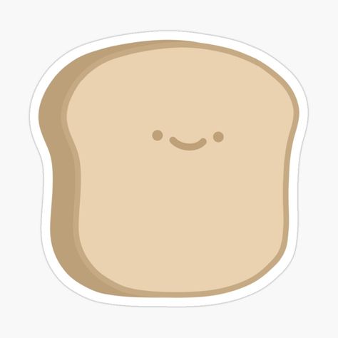 Bread Pictures Cartoon, Bread Pfp, Cute Bread Cartoon, Slice Of Bread Drawing, Loaf Of Bread Illustration, Bread Stickers Aesthetic, Bread Sticker, Digital Journaling, Slice Of Bread