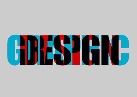 Anaglyph Design, Incognito Logo, Illusion Typography, Anaglyph Art, Anaglyph 3d, Typo Poster, Typography Alphabet, Tattoo Graphic, Type Treatments