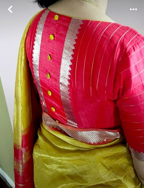 Blouse Designer, Saree Designer, Yellow Saree, Red Blouse, Designer Blouse, Red And Yellow, Blouse Designs, Saree, Yellow