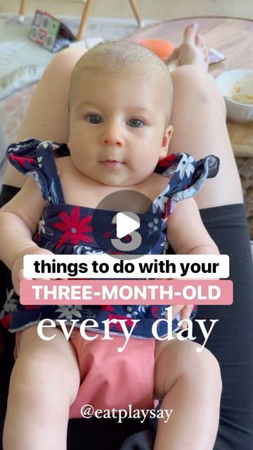 Jordyn Koveleski Gorman | Speech + Feeding Mom on Instagram: "👋 Hi, I’m Jordyn: Speech-Language Pathologist, Feeding Specialist, and Mom of 2. My goal is to educate parents on how to support their little one’s speech and feeding skills at home! 🥑 

These are my top 3️⃣ activities to do with your 3-month-old because they help support your little one’s speech, language, and oral motor skills. 

1️⃣ Teethers are often forgotten about or not introduced early enough. Bring them out around 10 weeks of age- which is right around the time you see baby chomping on their hands more! Mouthing teethers and other toys is great for oral sensory development. 

2️⃣ You’re told to “read everyday” with your little one but make sure you’re doing it while FACING baby. They can see your mouth and the book, a Things To Do With 2 Month Old Baby, 2-3 Month Old Activities, Activities For 3 Month Old, 3 Month Old Activities, 3 Months Baby Activities, Babies Activities, Three Month Old Baby, 2 Month Old Baby, 2 Month Baby