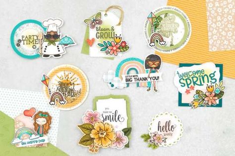 How to Create Embellishment Clusters – Scrap Booking Paper Cluster Embellishments, Craft Fair Display Table, Paper Clusters, Cluster Embellishments, Creative Memories Border Maker Ideas, Embellishments Scrapbooking, Scrapbooking Aesthetic, Aesthetic Scrapbooking, Scrapbooking Flowers