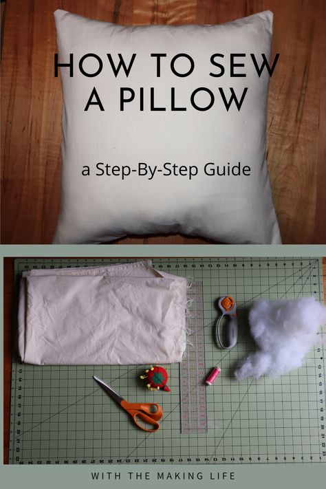 Sewing Throw Pillows, How To Wash Throw Pillows, Sew A Pillowcase, Sewing Pillows Ideas, Hand Step By Step, Easy Throw Pillows, Sew A Pillow, Pillow Covers Tutorial, Homemade Pillows