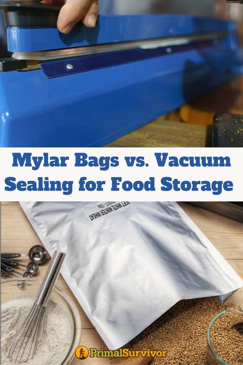 Mre Food, Diy Food Storage, Storage Bags Diy, Storing Food Long Term, Freeze Dried Food Storage, Vacuum Sealing Food, Food Saver Vacuum Sealer, Vacuum Seal Storage Bags, Survival Food Storage