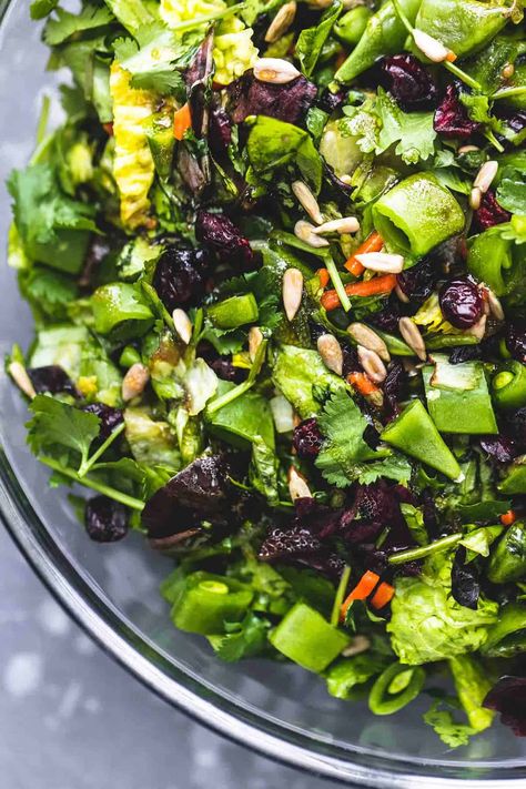 Chopped Asian Salad - Creme De La Crumb Teriyaki Dressing, Asian Chopped Salad, Asian Salad Recipe, Slow Cooker Broccoli, Baked Teriyaki Chicken, Veggie Spring Rolls, Fermented Veggies, Chicken Chopped Salad, Chicken Shrimp