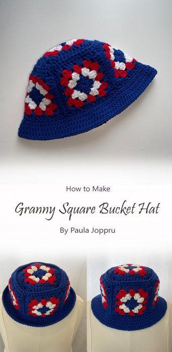 Stylish Granny Square Bucket Hat Free Crochet Ideas - Carolinamontoni.com Mens Bucket Hat Crochet Pattern, Granny Square Bucket Hat Crochet Pattern, Crochet Bucket Hat Granny Square Pattern, Crochet Granny Square Hats, Crochet Granny Bucket Hat Free Pattern, Crochet Granny Square Bucket Hat Free Pattern, Crochet Hat Granny Square, Crochet Granny Square Hat Free Pattern, Granny Square Bucket Hat Pattern Free