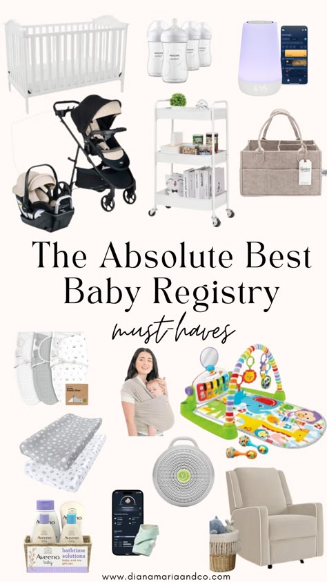 These baby registry must-haves are my absolute favorites so far and I am so glad to have a list that's so helpful! I love this baby registry checklist and have been using it during pregnancy. 2025 Baby Registry, Nursery Decor Checklist, Newborn Registry Must Haves, Must Have Registry Items Baby, What To Put On Your Baby Registry, List For Baby Registry, Must Have Nursery Items, Nursery Needs List, Baby Must Have List