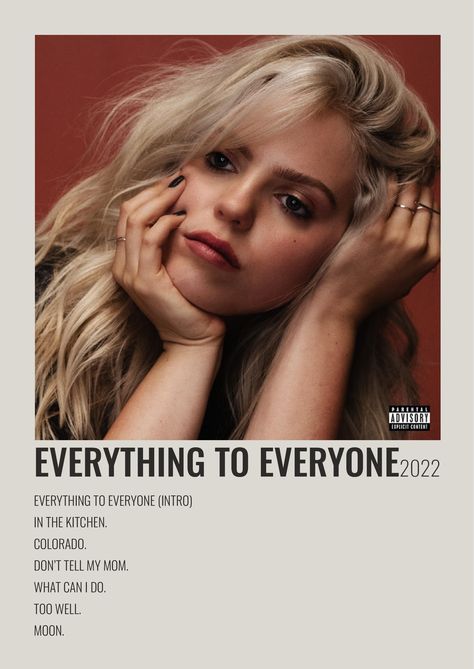 Renee Rap Album Cover, Renee Rapp Album Cover, Reneé Rapp Album Cover, Renee Rapp Everything To Everyone, Everything To Everyone Renee Rapp, Renee Rapp Aesthetic Poster, Renee Rap Poster, Renee Rapp Polaroid, Renee Rapp Lyric Art