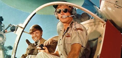 Bonner, who appeared as helicopter pilot Flight Ranger Jerry King (pictured, right) in the first series of "Skippy". Mr Ed, Mister Ed, King Picture, Helicopter Pilot, Aboriginal People, The Bush, Vintage Tv, New Shows, Back In The Day