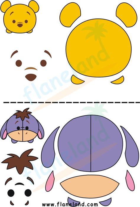 Idee Babyshower, Winnie The Pooh Birthday, Felt Crafts Patterns, Disney Tsum Tsum, Felt Pattern, Felt Patterns, Disney Diy, Disney Crafts, Tsum Tsum