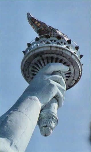 "THE TORCH will show the way..." Ellis Island Aesthetic, Margaret Aesthetic, Black Statue Of Liberty, Liberty Torch, Statue Of Liberty Torch, Statue Of Liberty Lightning, Nyc Statue Of Liberty Aesthetic, Island Aesthetic, New York October