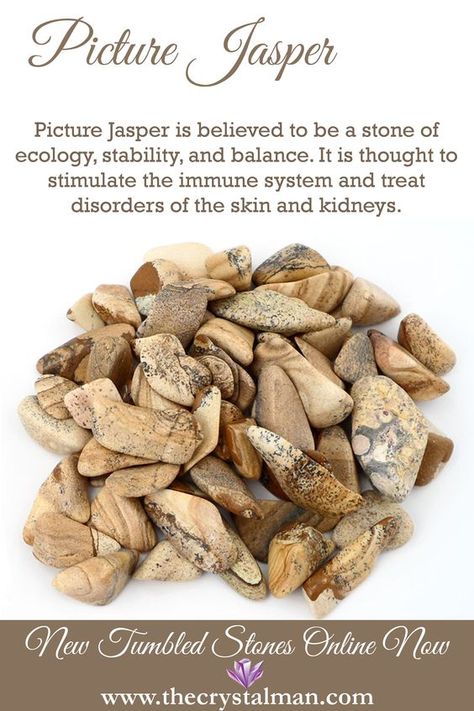 Picture Jasper Info ... (2020/08/07) Jasper Meaning, Cleansing Crystals, Crystals Healing Properties, Spiritual Crystals, Gemstone Meanings, Meditation Crystals, Crystal Healing Stones, Crystal Magic, Crystal Meanings