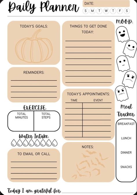 Get Organized Printables, Useful Printables, Things To Keep Track Of In Your Planner, Daily Planner Template Aesthetic, Daily Work Planner Free Printable, Task List Aesthetic, Self Care Planner Printable Free, Aesthetic Digital Planner Ideas, Good Notes Templates Free Planner