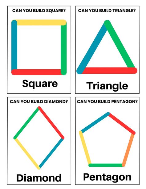 Popsicle Sticks Activity Game.pdf Popsicle Stick Shapes Free Printable, Stem Activities Popsicle Sticks, Shape Popsicle Sticks, Math Games With Popsicle Sticks, Popsicle Stick Math Activities, Popsicle Stick Hexagon, Popsicle Stick Shapes, Occupational Therapy Kids, Math Crafts