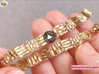 How to Make Easy and Elegant Gold Bugle Beads Bridal Bracelet | How to Make Easy and Elegant Gold Bugle Beads Bridal Bracelet | By Wedding Decoration Ideas | Facebook Bugle Bead Bracelet Tutorials, Bugle Beads Bracelet, Bugle Bead Patterns, Bugle Bead Bracelet, Wedding Decoration Ideas, Beaded Jewelry Tutorials, Bugle Beads, Bridal Bracelet, Jewelry Diy