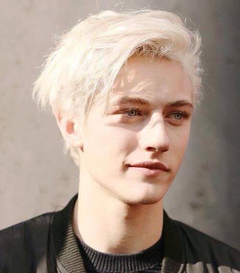 Name: Ivan West Age: 17 Bio: I joined the Knights guard to protect my kingdom. No one else in my family is a knight or albino but I'm here to prove them wrong. Face Lighting, Character List, 100 Heads, Lucky Blue Smith, 얼굴 드로잉, 얼굴 그리기, Lucky Blue, Character Inspiration Male, Mens Cuts