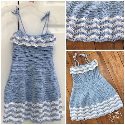 Baby Spring Dress, Girls Halter Dress, Crochet Halter Dress, Crochet Sweater Design, Crochet Outfit, Crochet Summer Dresses, Crochet Baby Dress Pattern, Crochet Bedspread Pattern, Baby Dress Patterns