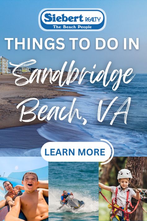 From hitting the beach to taking on the Adventure Park in Virginia Beach, there's so many fun things to do in Sandbridge Beach, VA no matter the weather or time of year! Sandbridge Beach Va, Sandbridge Beach Virginia, Sandbridge Beach, The Beach People, Virginia Beach Va, Beach Vacation Rentals, Adventure Park, Virginia Beach, Fun Things