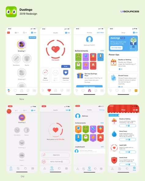 Gamification Ui, Kids App Design, Duolingo App, Game Interface, Game Ui Design, App Layout, App Interface, Mobile App Ui, Learn Spanish