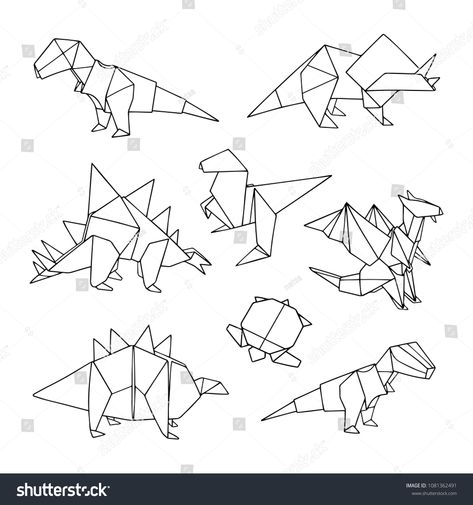 Black And White Animal Tattoos, Origami Drawing, Polygon Animal, Turtle Vector, Origami Turtle, Mom Drawing, Dinosaur Tattoos, Flash Tattoo Designs, Turtle Tattoo