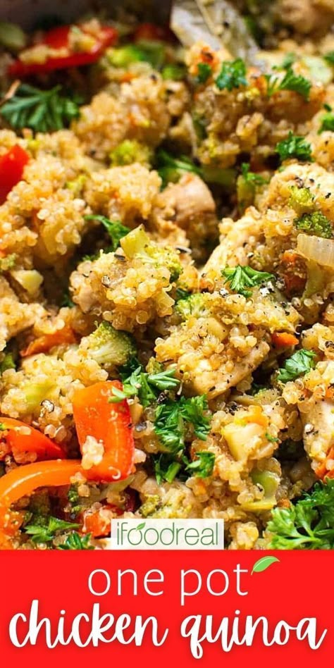 Quinoa With Chicken Recipes, Instant Pot Chicken And Quinoa Recipes, Chicken Broccoli Quinoa Bowl, Quinoa And Chicken Recipes Easy, Chicken And Quinoa Instant Pot, One Pot Chicken And Quinoa, Quinoa One Pot Meals, Quinoa Recipes With Chicken, One Pot Quinoa Recipes