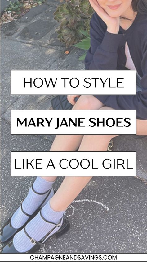 Explore versatile Mary Janes Shoes Outfits that complement your Women's Fashion style. Whether you prefer Women's Shoes like Flat Shoes for comfort or Chunky Heels for a bold statement, these looks are perfect for creating fashionable ensembles. Gingham Shoes Outfit, Casual Mary Jane Outfit, What To Wear With Mary Janes, Mary Janes With Socks Outfit, Mary Jane With Socks, Mary Jane Shoes Outfit Summer, Silver Mary Jane Shoes Outfit, Mary Jane Shoes Outfit Winter, Mary Janes With Jeans