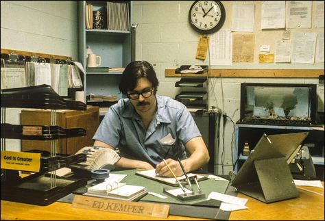 Big Ed Prison Office Ed Kemper, Edmund Kemper, Prison Life, Modus Operandi, Middle Child, Mads Mikkelsen, Lovely Quote, Historical Pictures, Mug Shots