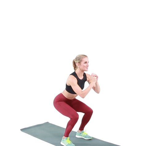 A 24-Minute HIIT Workout You Can Do In Your Living Room | SELF Squat Jump, Workout List, Hiit Cardio Workouts, Flutter Kicks, Hiit Cardio, Beste Mama, Kettlebell Workout, Body Fitness, Total Body Workout