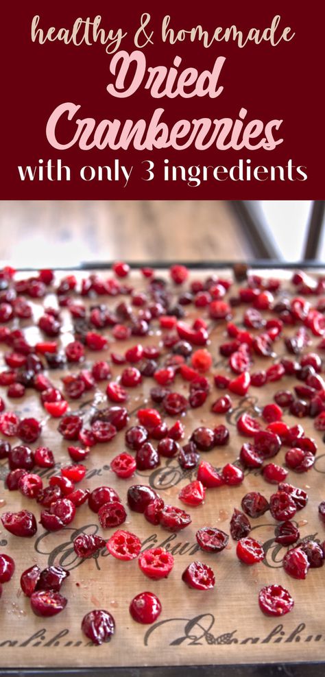 how to make naturally sweetened dried cranberries How To Freeze Cranberries, Dehydrate Cranberries In Dehydrator, Dry Cranberries In Oven, Dehydrated Cranberries In Dehydrator, How To Make Dried Cranberries, Diy Dried Cranberries, Dehydrating Cranberries In Dehydrator, Drying Cranberries In Oven, Dried Cranberry Recipes Easy