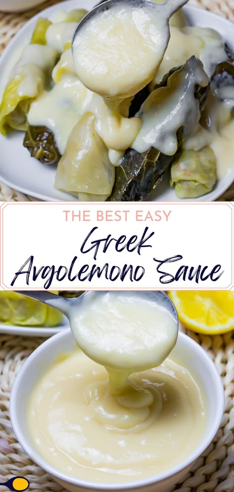 Add a touch of Greece to your meals with this quick and easy Avgolemono Sauce recipe. Perfect for any night of the week, this low-carb, gluten-free, paleo, whole30 & keto-friendly sauce only requires 4 ingredients and is ready in 15 minutes or less. Recipes From Greece, Greek Lemon Sauce Recipe, Greek Lemon Sauce, Avgolemono Sauce, Autumn Meals, Nutritional Recipes, Greek Dinner, Greek Dinners, Whole30 Keto