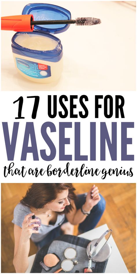 From beauty to home hacks, here are 17 uses for Vaseline! Uses For Vaseline, Vaseline Uses, Vaseline Beauty Tips, Diy Dry Shampoo, Beauty Tips For Face, Unwanted Hair Removal, Diy Beauty Hacks, Household Tips, Unwanted Hair