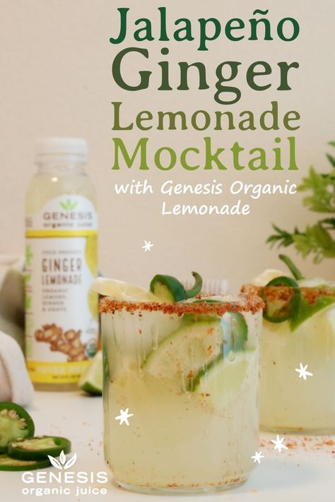 Mocktail With Tajin, Mocktail Lemonade, Jalapeno Lemonade, Margarita Truck, Organic Lemonade, Honey Drink, Organic Drinks, Ginger Lemonade, Iced Tea Lemonade