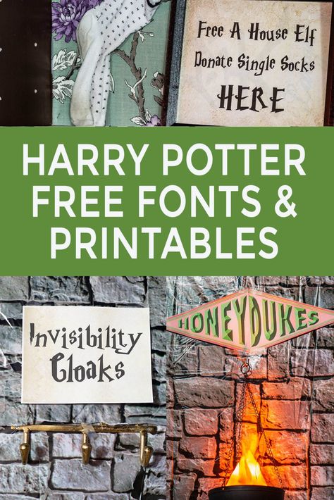 Harry potter printables free