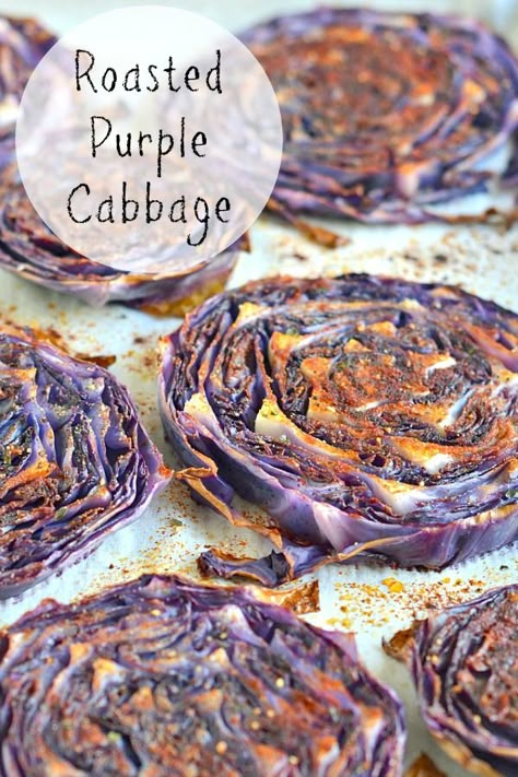 Roasted Purple Cabbage • Melinda Strauss Roasted Purple Cabbage, Purple Cabbage Recipe, Unstuffed Cabbage Recipes, Purple Cabbage Recipes, Red Cabbage Recipes, Cabbage Steaks, Roasted Cabbage, Cabbage Recipe, Vegetarian Cabbage