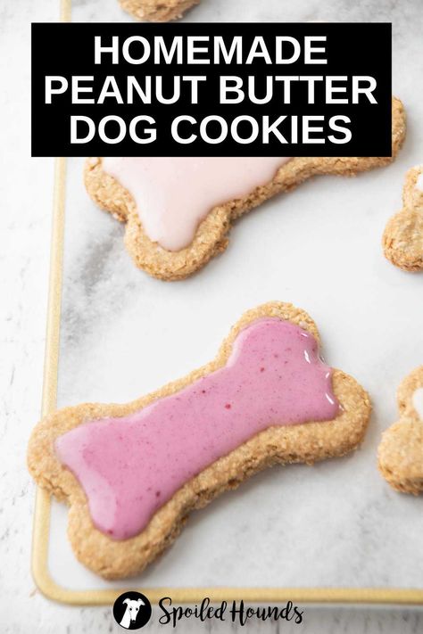 Homemade Dog Cookies With Icing, Dog Cookie Frosting Recipe, Dog Safe Cookies, Dog Safe Frosting Recipes, Frosting For Dog Treats, Dog Cookies With Icing, Dog Icing Recipe, Peanut Butter Cookies For Dogs, Dog Treat Icing Recipe