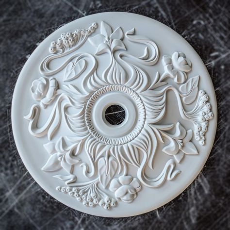 12in Modern Ceiling Medallion With Curves and Flowers for Light Fixtures, 3d Art Wall Hanging Decor Installation, Plaster Ceiling Rosette - Etsy Australia Modern Ceiling Medallions, 3d Art Wall, Plaster Ceiling, Professional Decor, Ceiling Medallion, Wall Hanging Decor, 3d Wall Art, Ceiling Medallions, Custom Decor